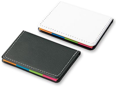 レザー調フセンブック(ブラック)