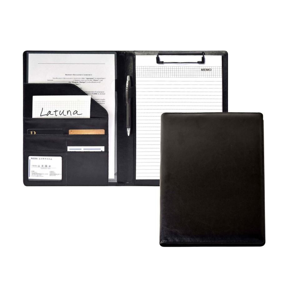 多機能レザークリップバインダー